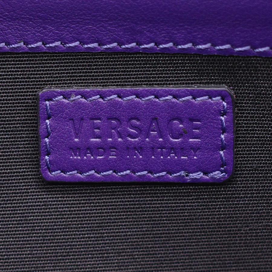 新品 VERSACE ヴェルサーチェ 二つ折り 長財布 ピンク メデューサ パープル バイカラー 2カラー ゴールド金具