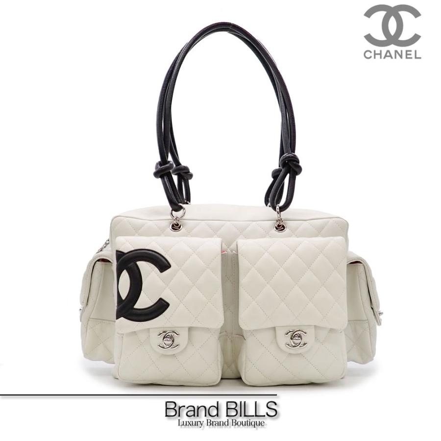 美品 CHANEL シャネル カンボンライン マルチポケット ショルダー 