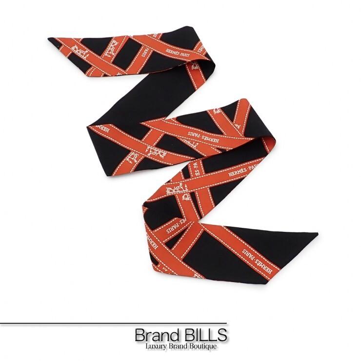 HERMES（エルメス） 美品 Twilly ツイリー リボンスカーフ 061719S