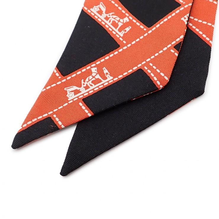 HERMES（エルメス） 美品 Twilly ツイリー リボンスカーフ 061719S
