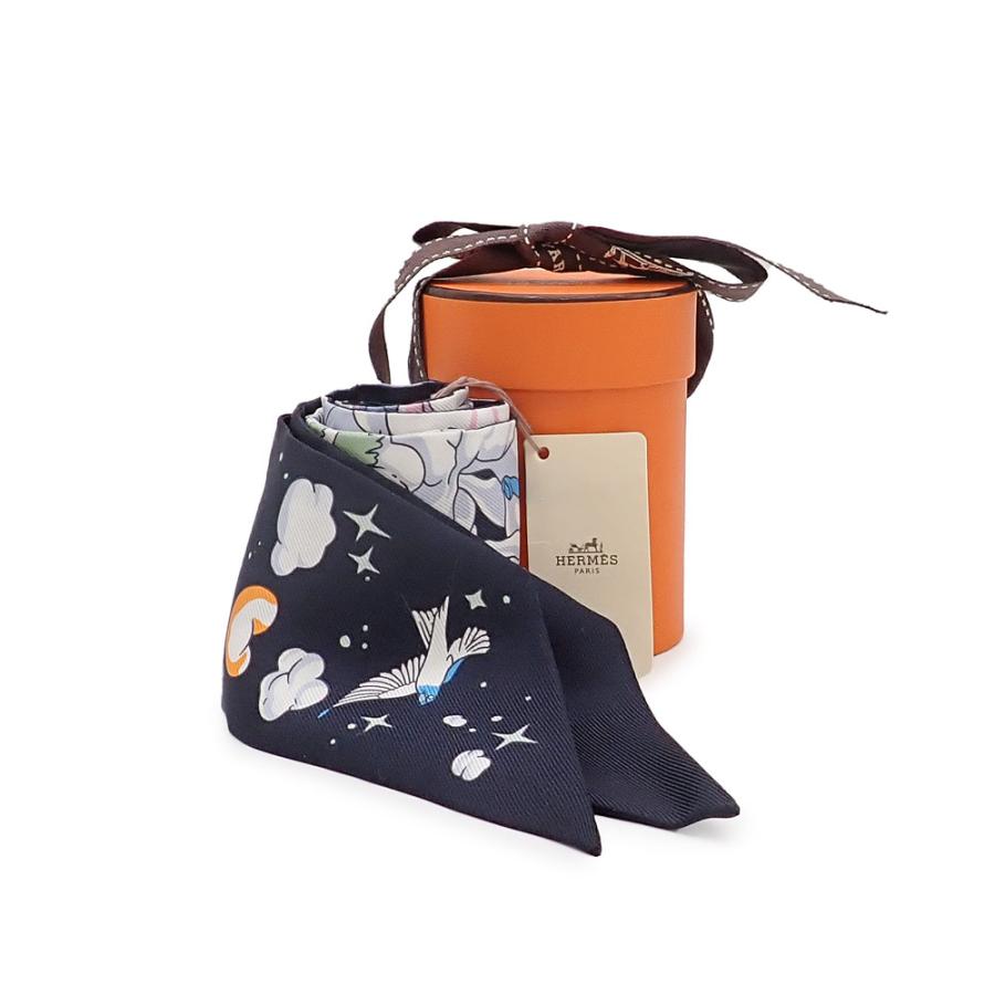 新品 HERMES エルメス ツイリー リボンスカーフ SUR MON NUAGE 私の雲 