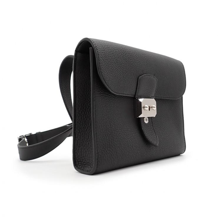 未使用品 HERMES エルメス メッセンジャー サック・ア・デペッシュ 21 ショルダーバッグ 084109CK トゴ ブラック シルバー ユニセックスの画像