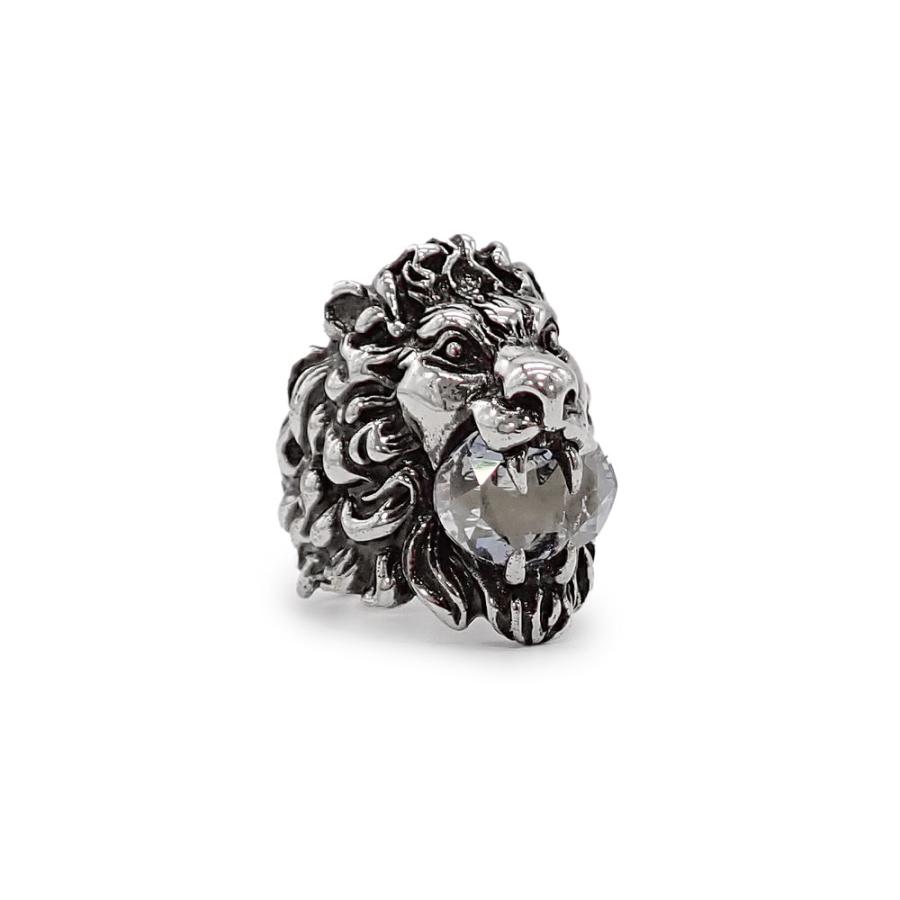 GUCCI 美品 グッチ ライオンヘッド リング 指輪 402763 シルバー GUCCI 美品 グッチ ライオンヘッド リング 指輪 402763 シルバー