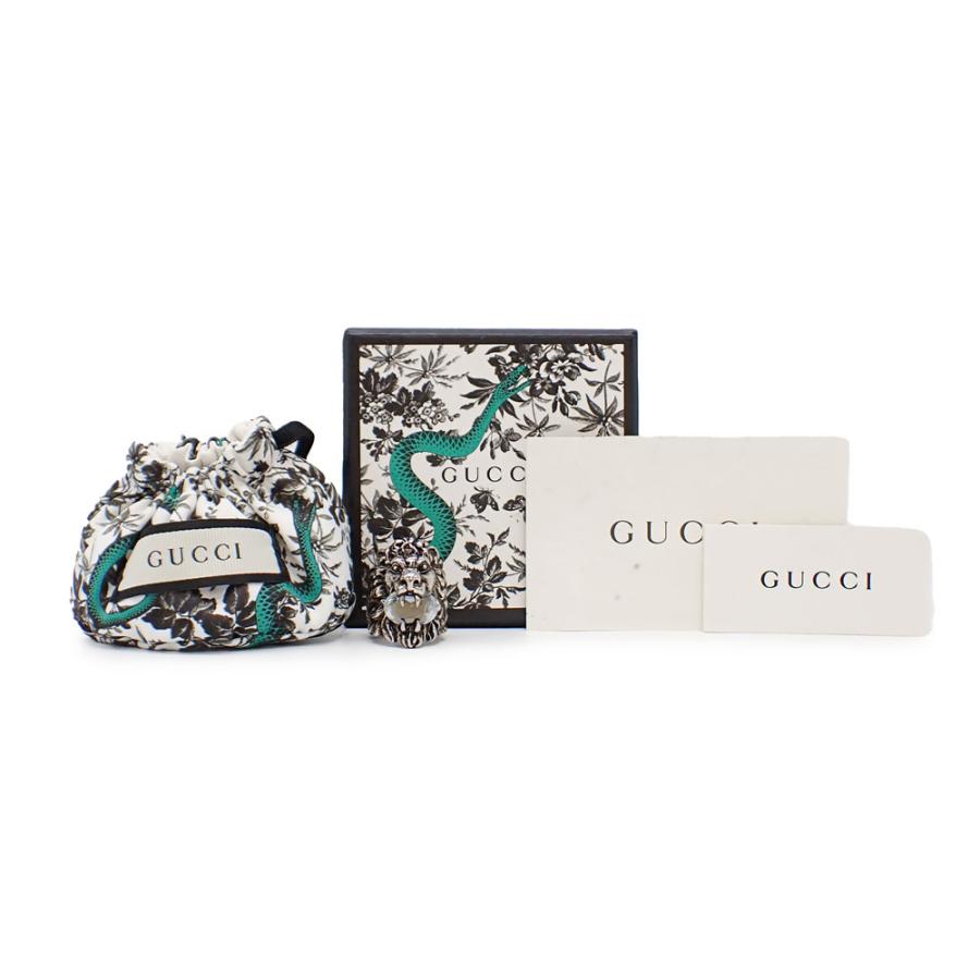GUCCI 美品 グッチ ライオンヘッド リング 指輪 402763 シルバー GUCCI 美品 グッチ ライオンヘッド リング 指輪 402763 シルバー