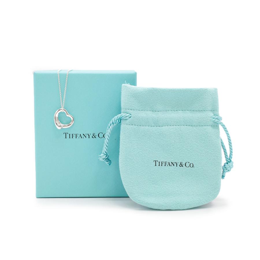 未使用品 Tiffany&Co ティファニー オープンハート 5Pダイヤ ネックレス エルサ・ペレッティ シルバー ダイヤモンド アクセサリー｜brand-bills｜10