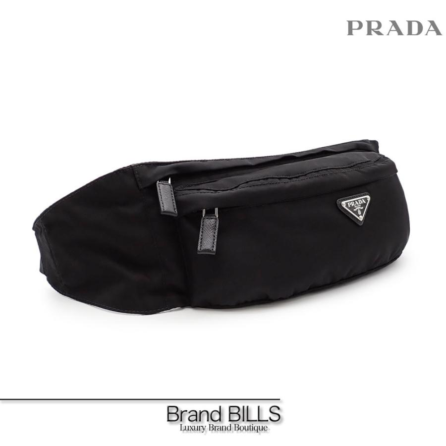 PRADA 未使用品 プラダ ボディバッグ ウエストポーチ トライアングル 