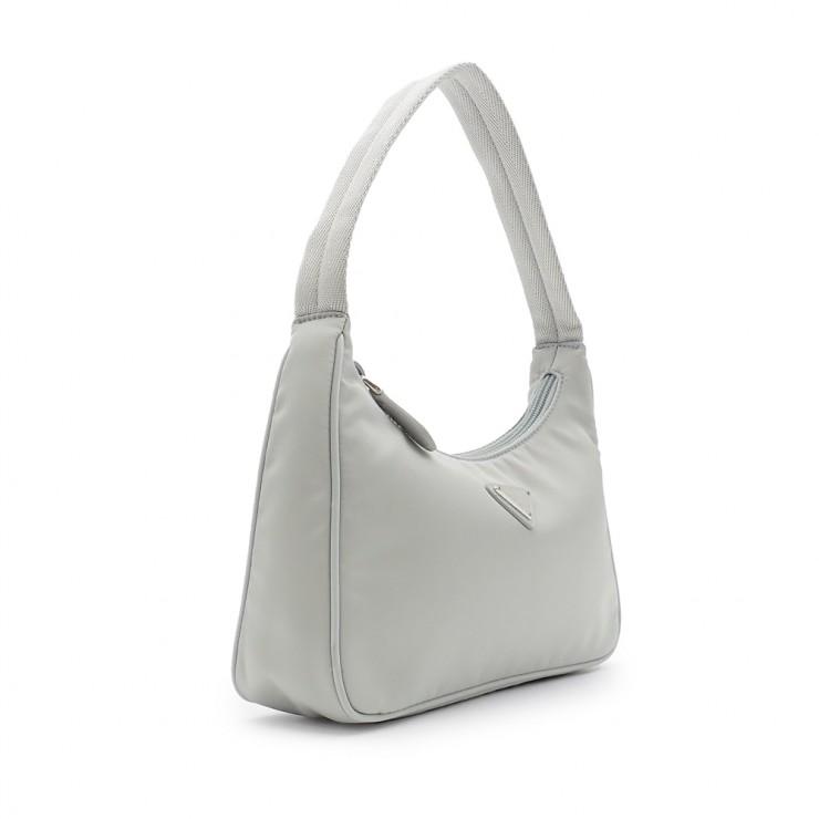 PRADA グレー・ホワイト ハンドバッグ PRADA（プラダ） 未使用品 Re-Edition 2000 ミニバッグ ハンドバッグ