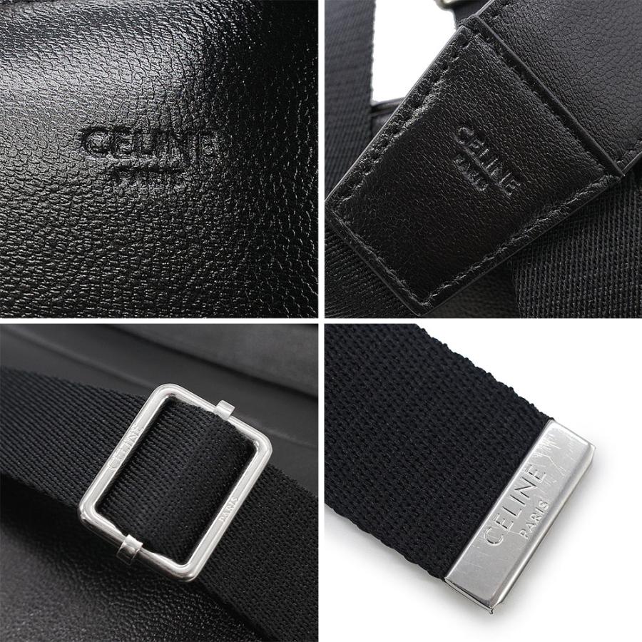 未使用品 CELINE セリーヌ バックパック リュック ラージ 111813ET6 スムースカーフスキン ブラック シルバー金具