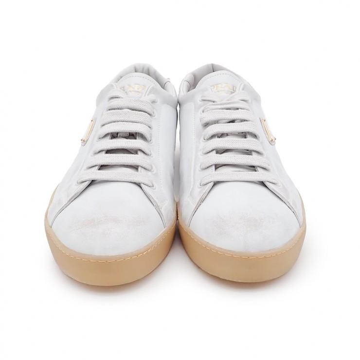 PRADA（プラダ） 美品 スニーカー ヴィンテージ加工 2EE413 ローカット 