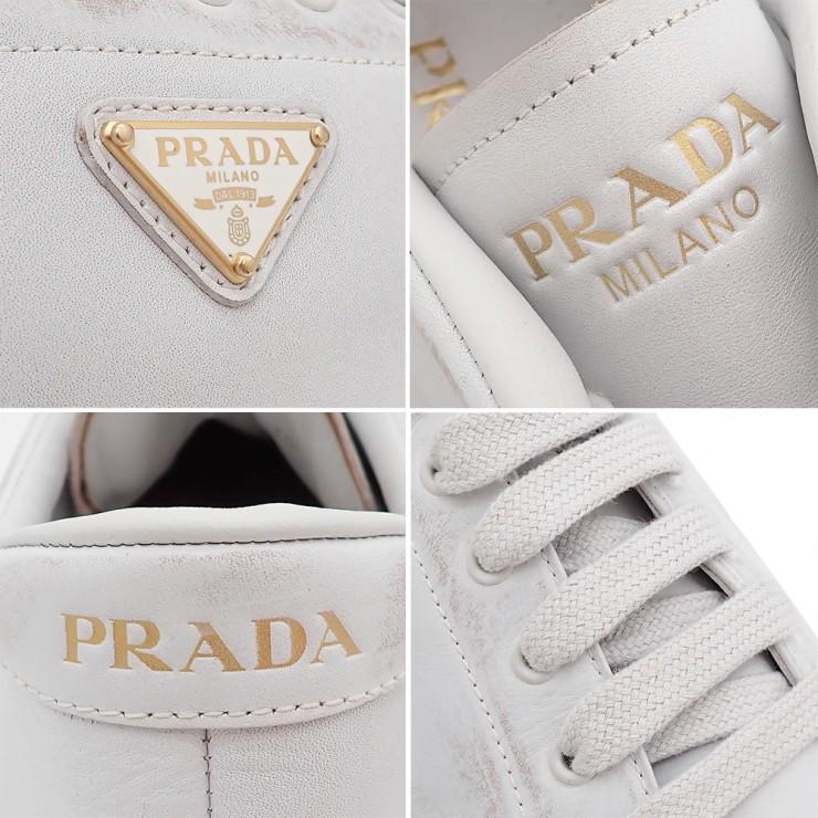 PRADA（プラダ） 美品 スニーカー ヴィンテージ加工 2EE413 ローカット 