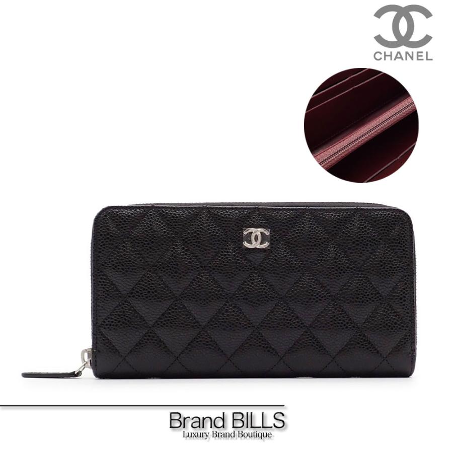 CHANEL 未使用品 シャネル マトラッセ 長財布 キャビアスキン ココ  
