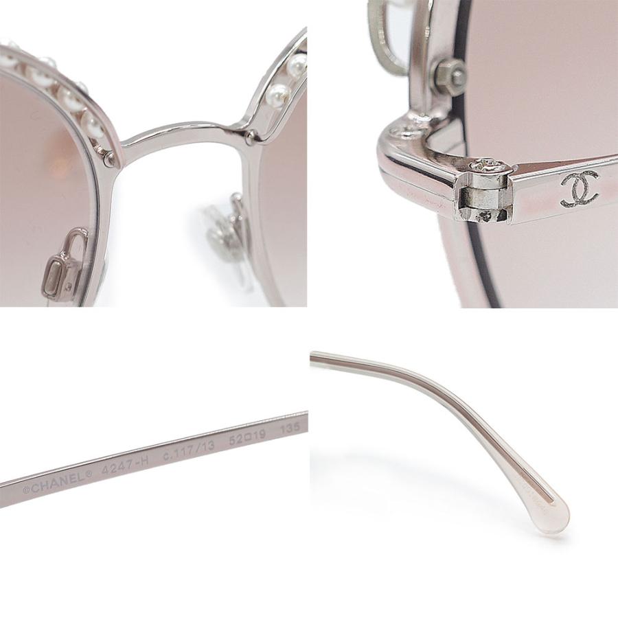 CHANEL 未使用品 シャネル フェイクパール サングラス ラウンド CHANEL 未使用品 シャネル フェイクパール サングラス ラウンド