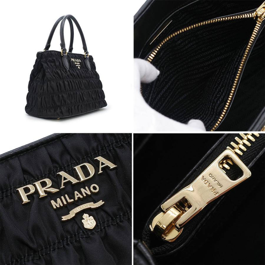 PRADA 未使用品 プラダ ギャザー テスート ハンドバッグ PRADA 未使用品 プラダ ギャザー テスート ハンドバッグ