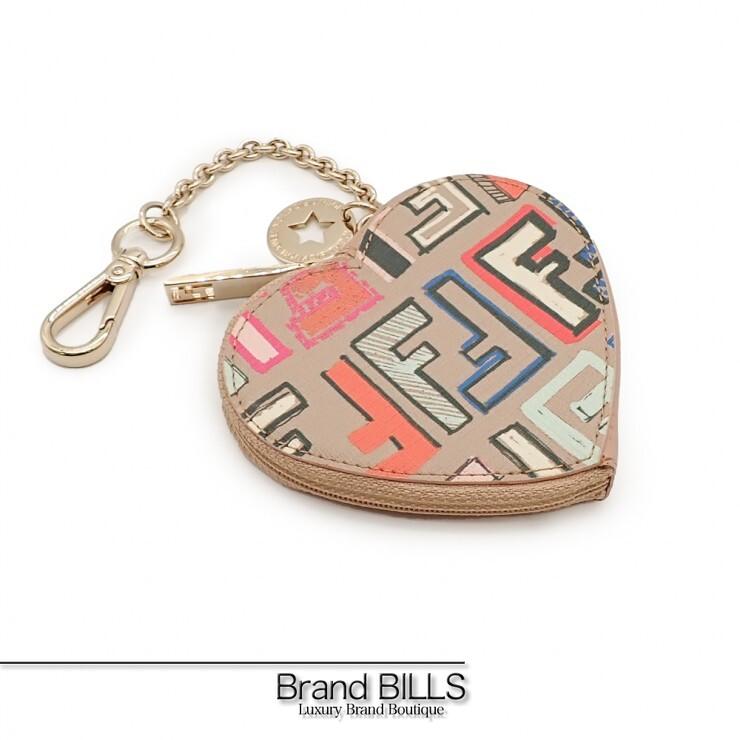FENDI（フェンディ） 美品 コインケース バッグチャーム 8M0247 ハート 