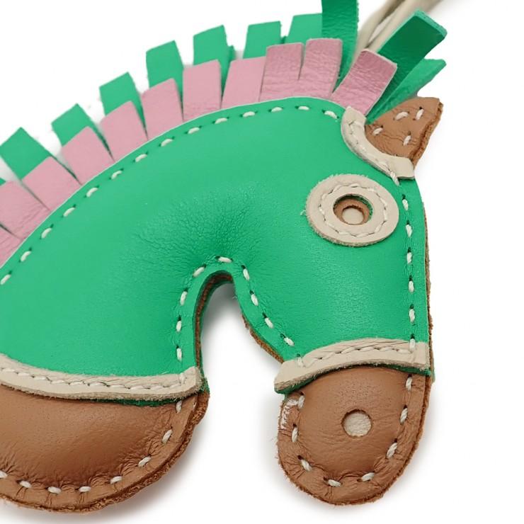 HERMES カマイユバッグチャームー ピンク・緑・紫 HERMES（エルメス） 美品 ジージー カマイユ バッグチャーム
