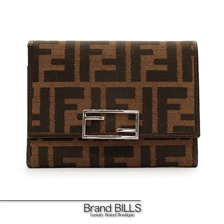 FENDI（フェンディ） 未使用品 ズッカ柄 三つ折り財布 07-15990・991