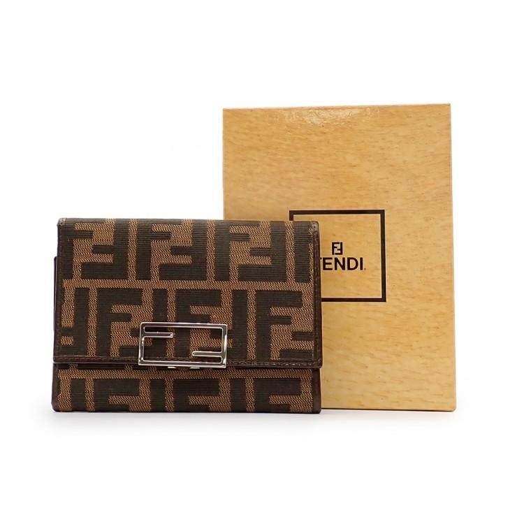 FENDI（フェンディ） 未使用品 ズッカ柄 三つ折り財布 07-15990・991