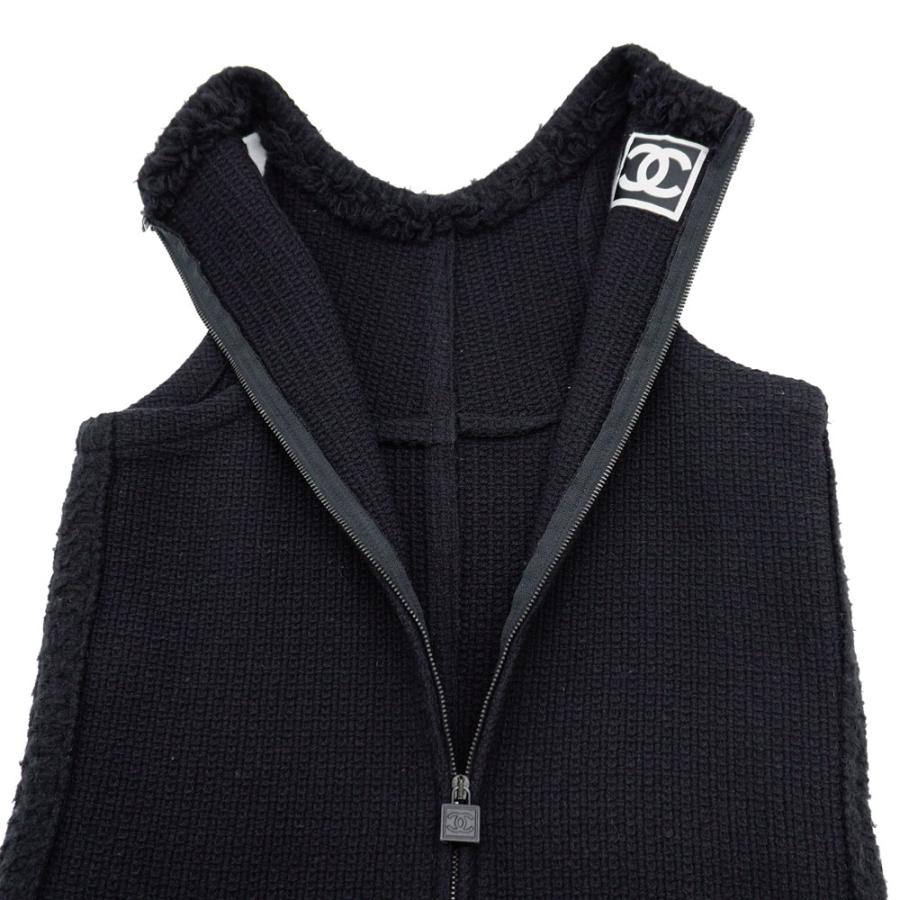 CHANELシャネル ココマーク ノースリーブ ブラック 美シルエット 高級感 CHANEL（シャネル） VINTAGE ココマーク ノースリーブワンピース