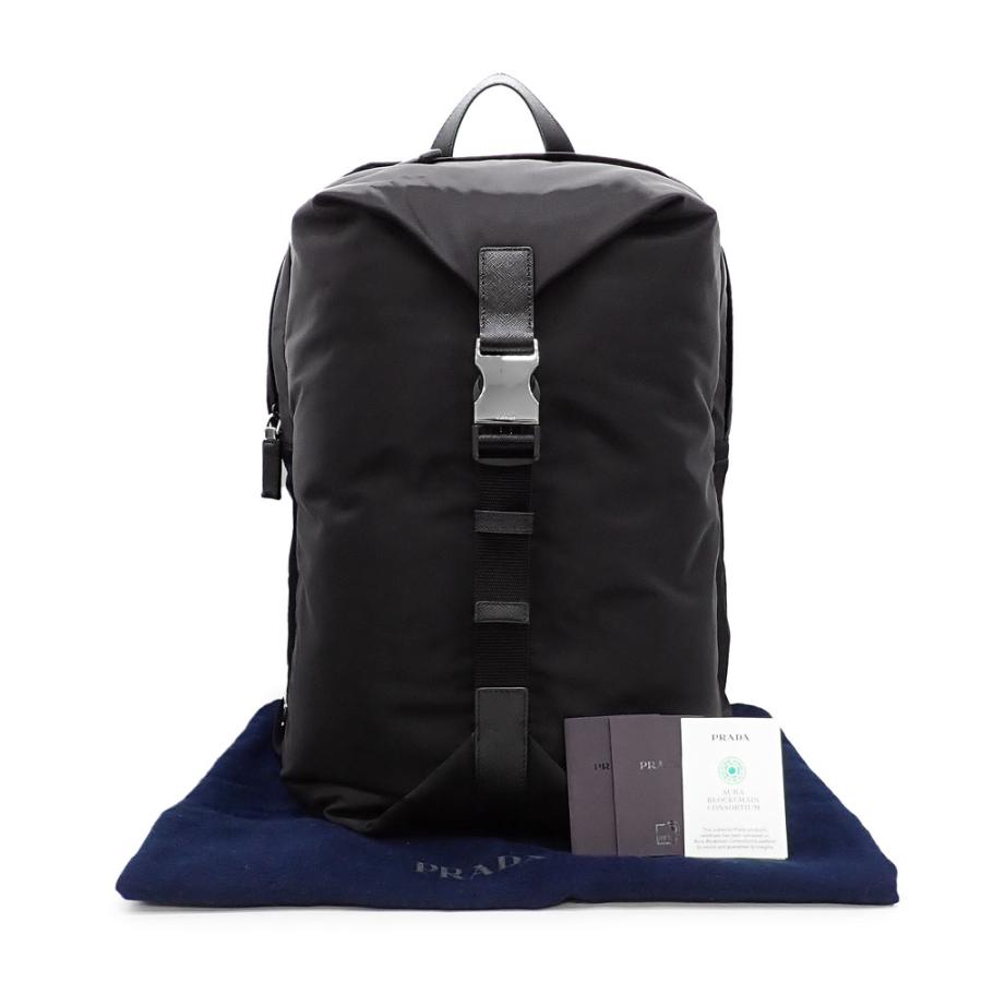 PRADA 美品 プラダ Re-Nylon Xサフィアーノレザー バックパック PRADA 美品 プラダ Re-Nylon Xサフィアーノレザー バックパック