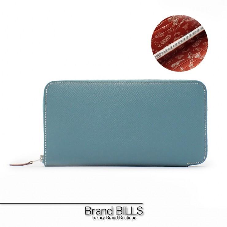 Azap 未使用品 HERMES エルメス アザップロング シルクイン 長財布  