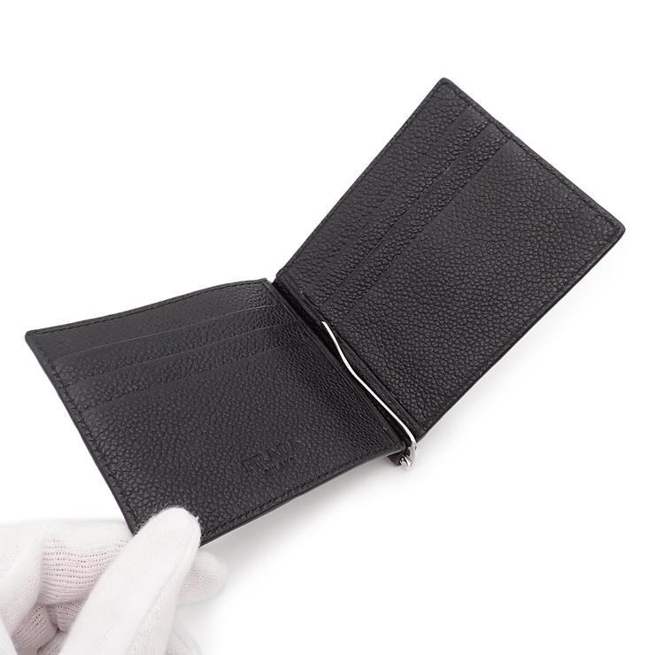 【超美品】PRADA プラダ サフィアーノ メタル マネークリップ 2MN077 PRADA（プラダ） 未使用品 マネークリップ 二つ折り財布 2MN077