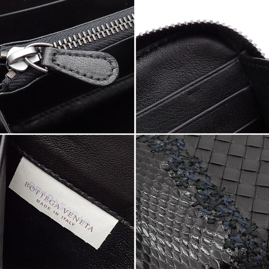 【最終値下げ】ボッテガヴェネタ(正規品) 財布 イントレ 黒 ラウンドファスナー BOTTEGA VENETA（ボッテガ・ヴェネタ） 財布 メンズ ブランド 長財布
