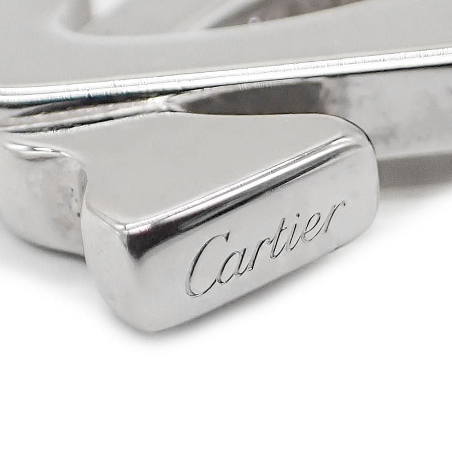 Cartier 美品 カルティエ 2C ロゴマーク キーホルダー バック Cartier 美品 カルティエ 2C ロゴマーク キーホルダー バック
