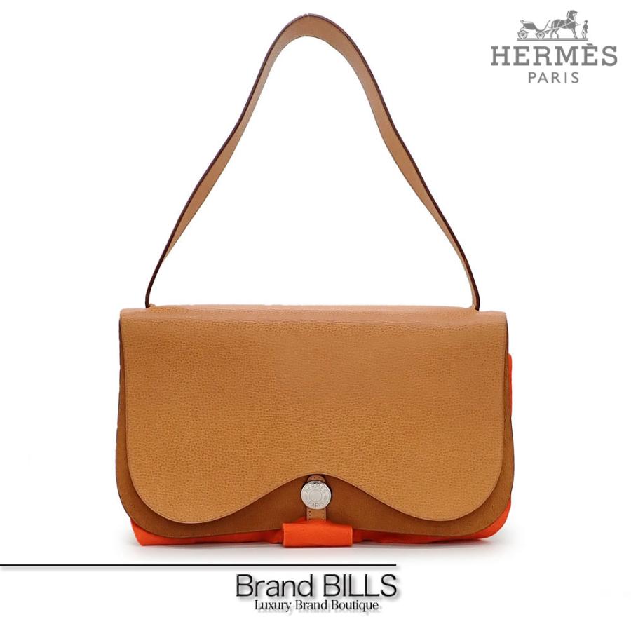 美品 HERMES エルメス サックコロラドMM ショルダーバッグ トワル  