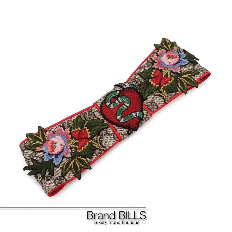 新品 グッチ GUCCI ヘアバンド ターバン フラワー 花 刺繍 ニット