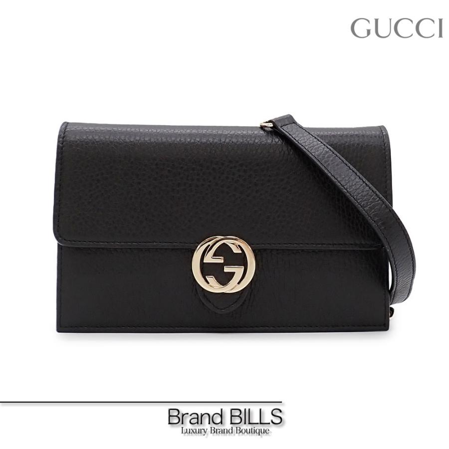 GUCCI グッチ インターロッキングG チェーンウォレット