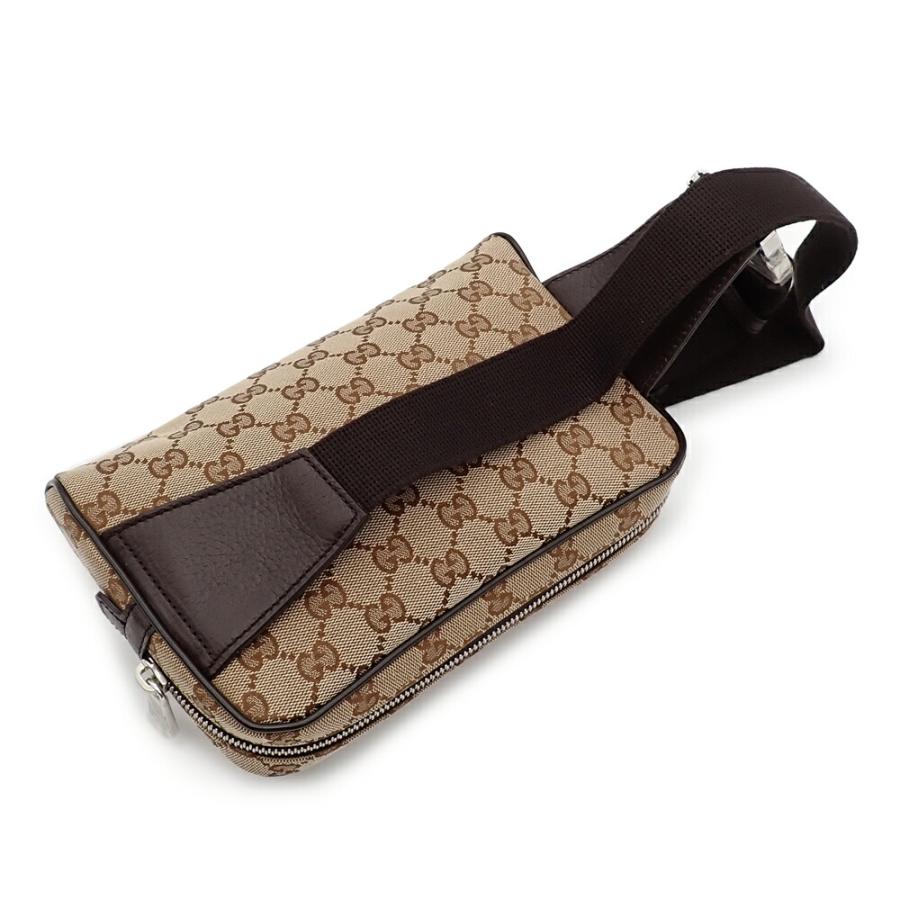 GUCCI グッチ　ボディバッグ　GGキャンバス　レザー　ブラウン GUCCI（グッチ） 未使用品 GGキャンバス ボディバッグ 449174 GG
