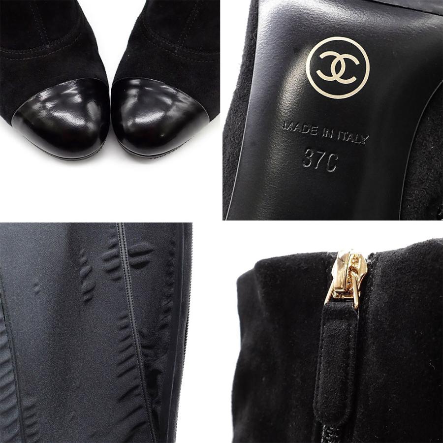 CHANEL 美品 シャネル ロングブーツ ラインストーン G35001 CHANEL 美品 シャネル ロングブーツ ラインストーン G35001