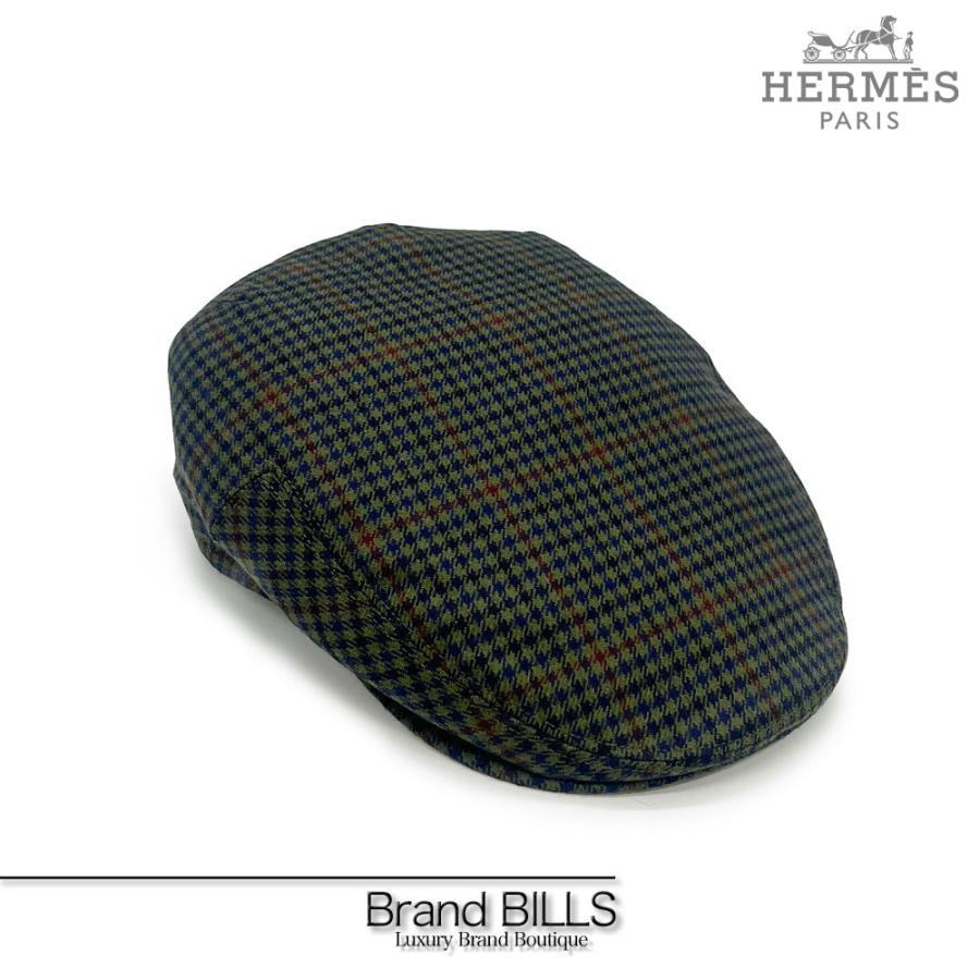 新品未使用【HERMES】 エルメス チェック柄 ハンチング 58