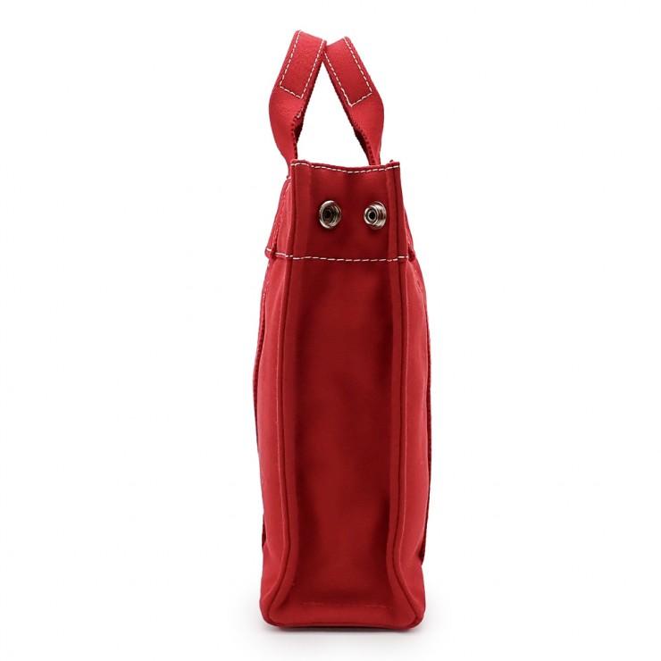 HERMESエルメス ドーヴィルPM トートバッグ 赤 ハンドバッグ キャンバス HERMES（エルメス） 未使用品 ドーヴィル トートPM トートバッグ