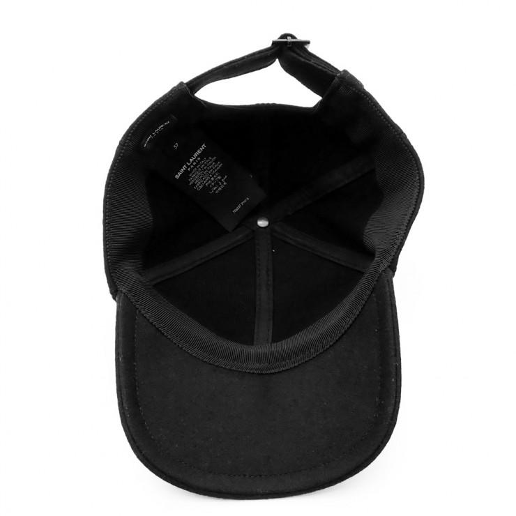 美品 SAINT LAURENT サンローラン ベースボール キャップ 706537 3YM16