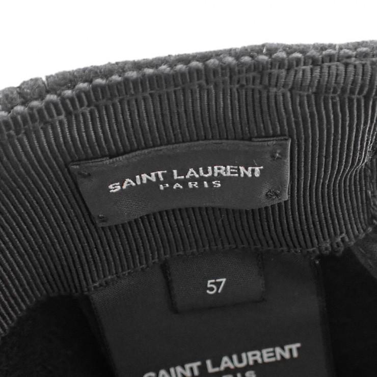 美品 SAINT LAURENT サンローラン ベースボール キャップ 706537 3YM16