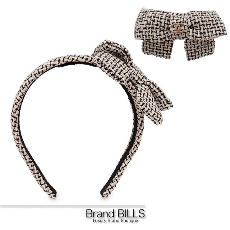 レア CHANEL シャネル カチューシャ リボン ココマーク ヘアアクセサリー CHANEL（シャネル） 未使用品 ココマーク リボン カチューシャ
