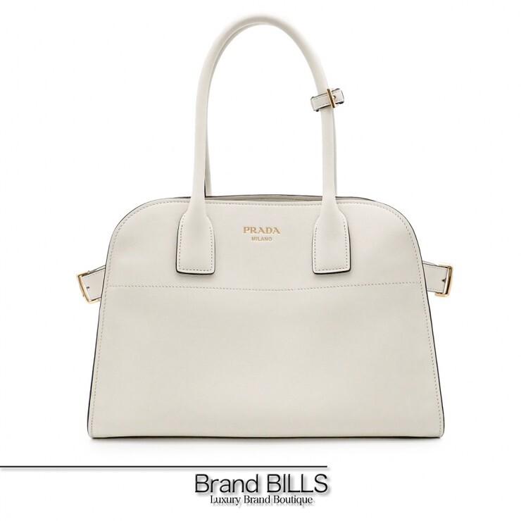 PRADA（プラダ） 未使用品 ソフトグレインレザー トートバッグ