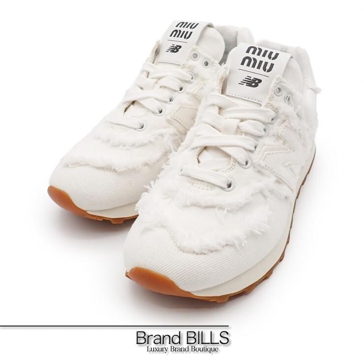 未使用品 miu ミュウ MIU × New Balance 574 コラボ 5E765D スニーカー 