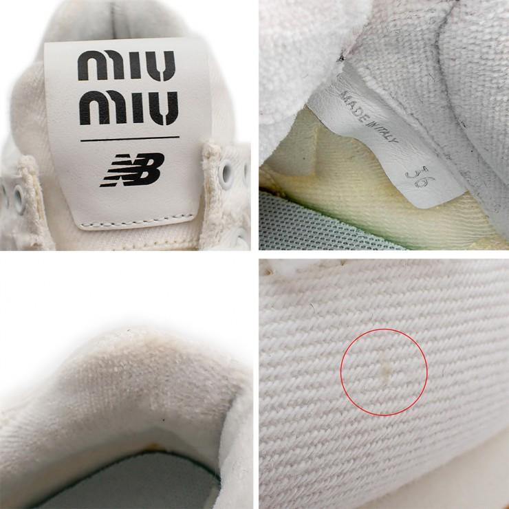 未使用品 miu ミュウ MIU × New Balance 574 コラボ 5E765D スニーカー 