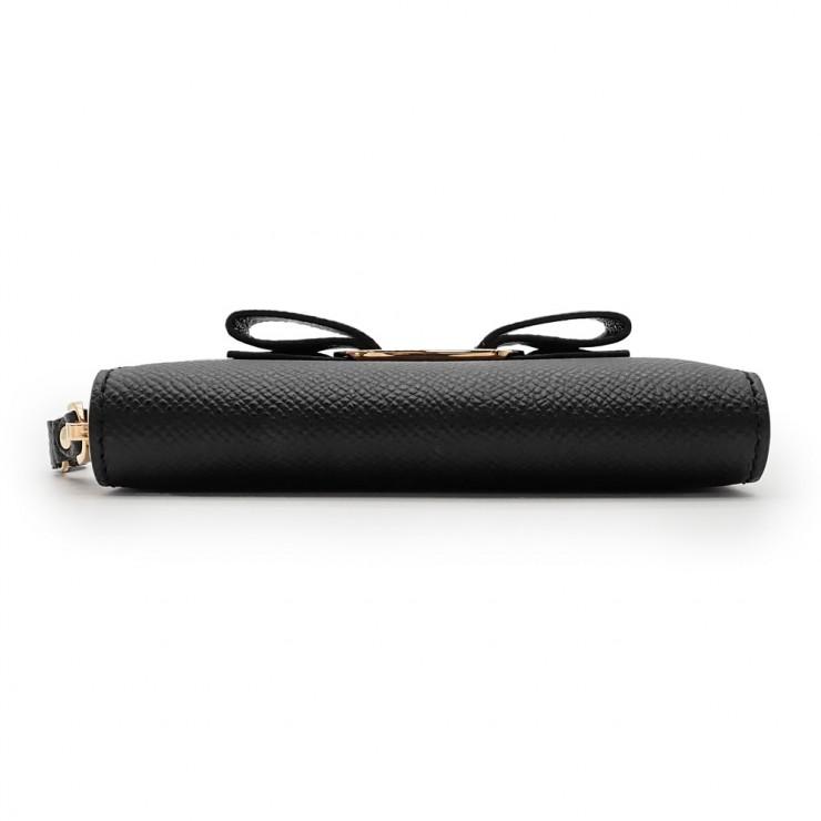 Salvatore Ferragamo サルヴァトーレフェラガモ ヴァラリボン 二つ折り財布（小銭入れあり） レザー レディース [中古] フェラガモ 二つ折り財布/ミニ財布 財布 レディース ヴァラ リボン