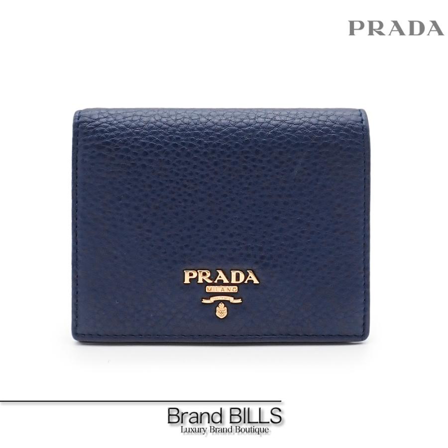 PRADA 未使用品 プラダ 二つ折り財布 コンパクトウォレット 1MV204  