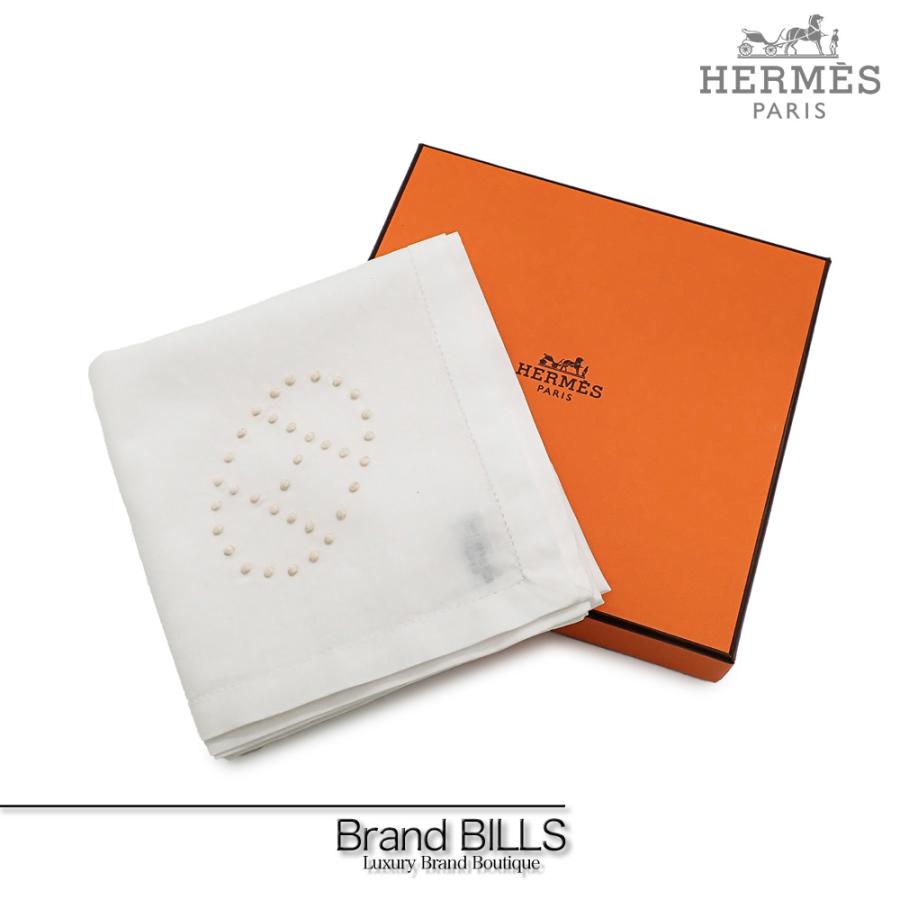 HERMES 未使用品 エルメス ハンカチ エブリン 081019G 刺しゅう HERMES 未使用品 エルメス ハンカチ エブリン 081019G 刺しゅう
