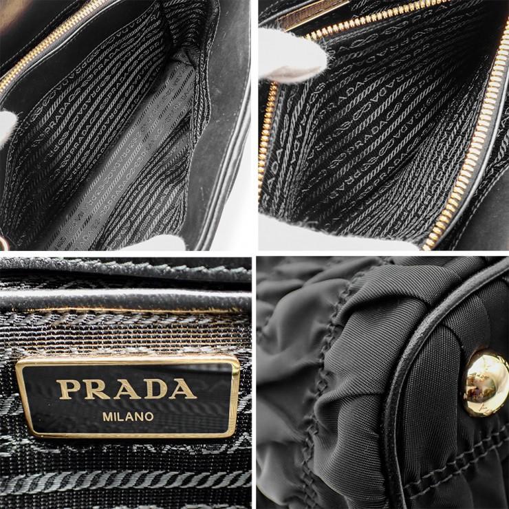 PRADA（プラダ） 未使用品 テスートギャザー 2wayバッグ ハンドバッグ