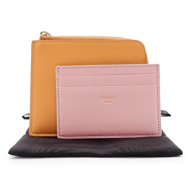 【値下げ】CELINE パース 新品 CELINE（セリーヌ） 美品 ジップ付きパース コインケース カードケース