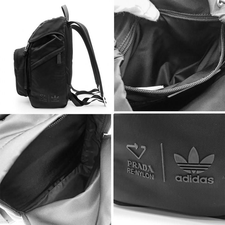 PRADA ブラック ナイロンリュック PRADA（プラダ） 未使用品 adidas for Prada Re-Nylon バックパック