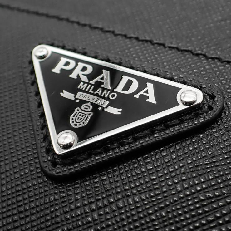 PRADA（プラダ） 未使用品 サフィアーノレザー ポーチ クラッチバッグ