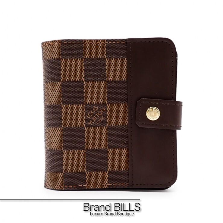 未使用品 LOUIS VUITTON ルイ・ヴィトン コンパクトジップ N61668 ダミエキャンバス ブラウン レディース LOUIS VUITTON（ルイ・ヴィトン） 未使用品 コンパクトジップ 折り財布