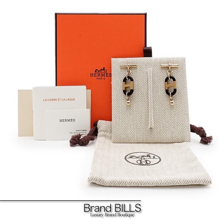 HERMES エルメス シュルメール pm ピアス バッファロー HERMES（エルメス） 未使用品 シュルメール PM ピアス H100000FD00