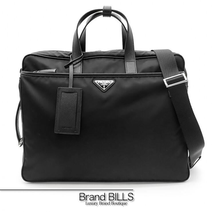 PRADA（プラダ） 未使用品 Re-Nylon x サフィアーノレザー ブリーフ